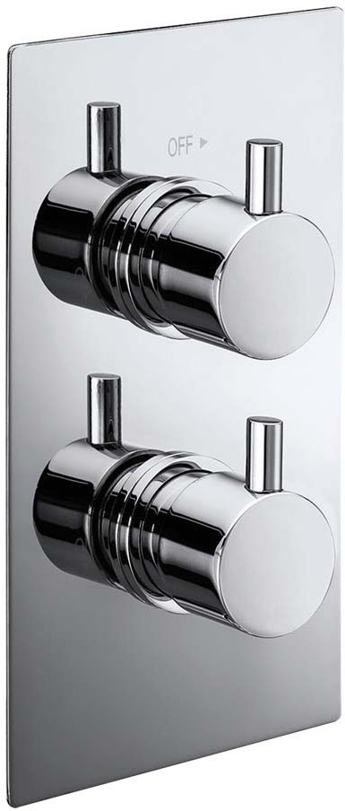 SY-CV01B-N Synergy CV01B Concealed Round Handles Twin Shower Valve